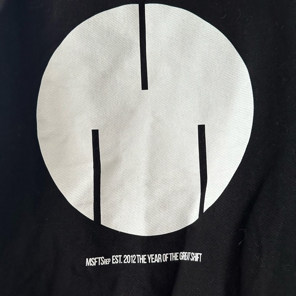 MSFTSREP Logo Cotton Hoodie Size XS Oversized Fit - Picture 5 of 7